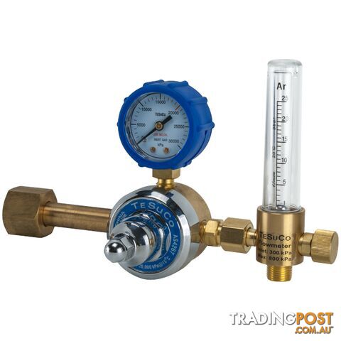 Regulator 1 Stage Side Entry CO2 with Flowmeter Type 30 Tesuco RC1SCDFM