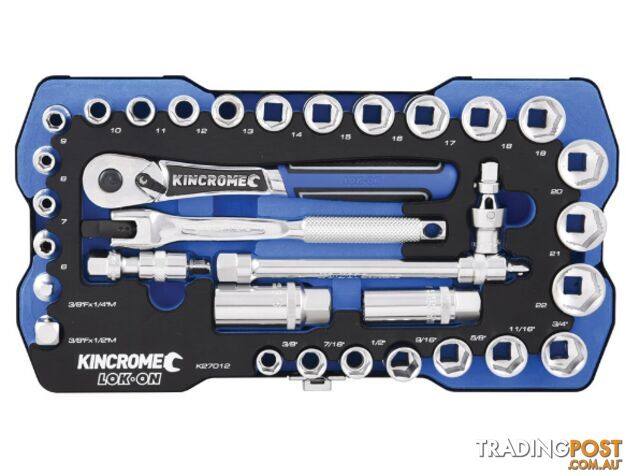 Socket Set 33 Piece 3/8" Drive - Metric & Imperial Kincrome K27012