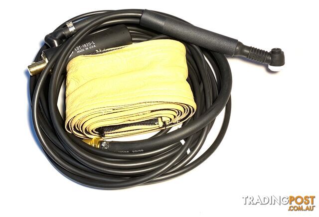 Tigmaster TM 20 Series TIG Torch Flex Head 7.6 Metres With Dinse Connector And Cover
