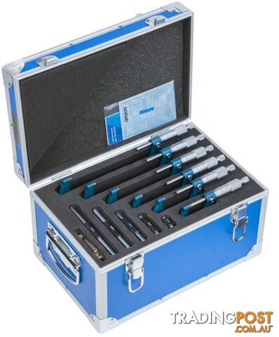150mm Metric Outside Micrometer 6 Piece Set Accud AC-321-006-06