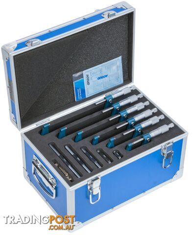 150mm Metric Outside Micrometer 6 Piece Set Accud AC-321-006-06