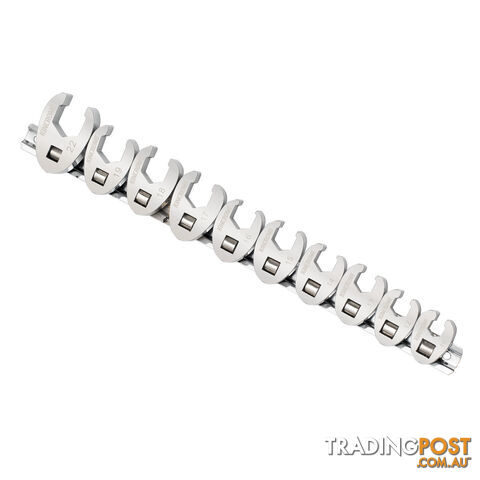 Crows Foot Spanner Set 10 Piece 3/8" Drive - Metric Kincrome K030007
