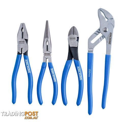 4 Piece Vinyl Grip Plier Set Kincrome K040064