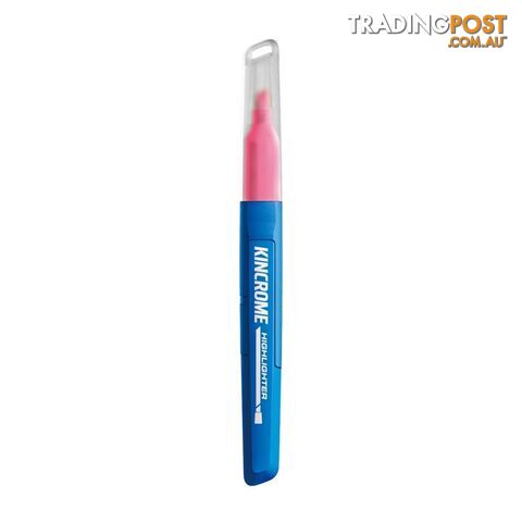 Highlighter Marker Chisel Tip Pink Each Kincrome K11762