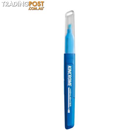 Highlighter Marker Chisel Tip Blue Each Kincrome K11764