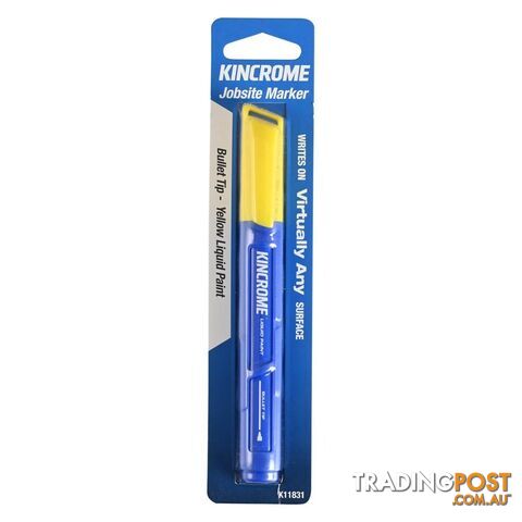 Paint Marker Bullet Tip Yellow Kincrome K11831