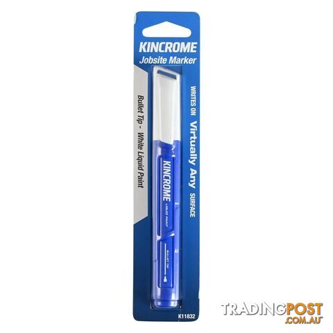 Paint Marker Bullet Tip White Kincrome K11832