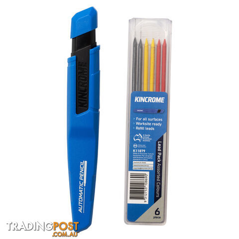 Automatic Mechanical Pencil & Assorted Refill Pack Kincrome K11873
