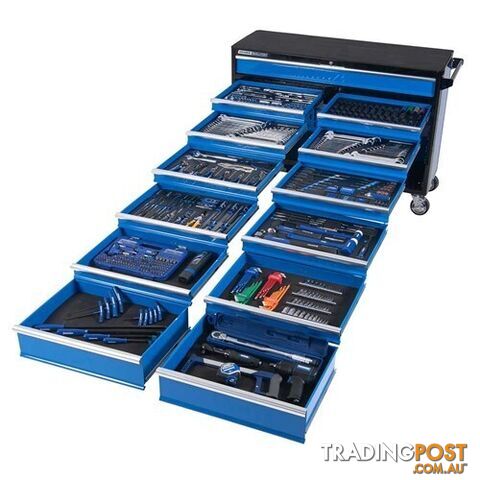 Evolution Tool Trolley 557 Piece 13 Drawer Extra Wide 1/4, 3/8 & 1/2" Drive...