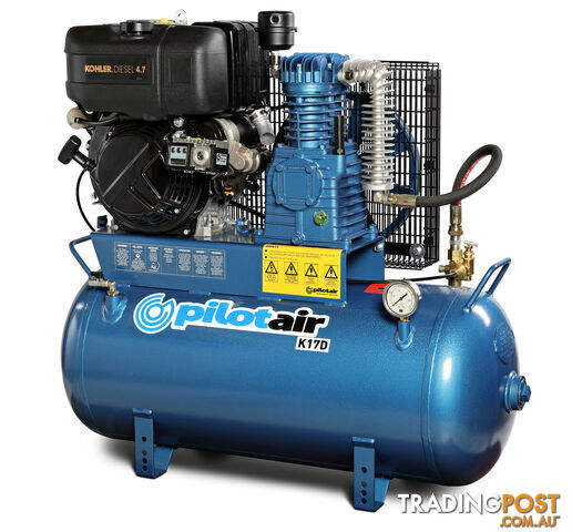 Reciprocating Air Compressor KOHLER diesel/KD225 (Electric Start) /100 L...