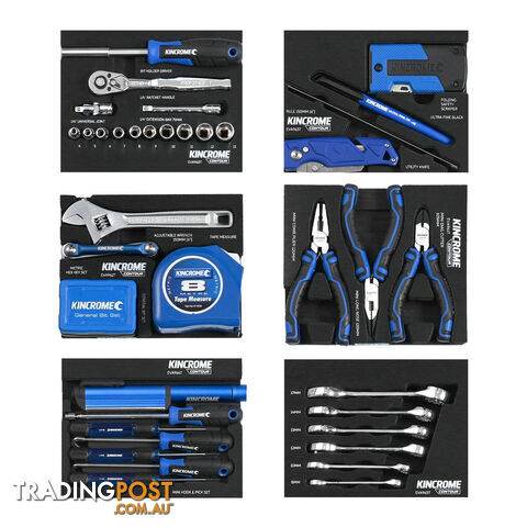 Contour Mini Workshop Tool Kit 78 Piece 6 Drawer (10") Black Kincrome K1940B - photo 3 of 3
