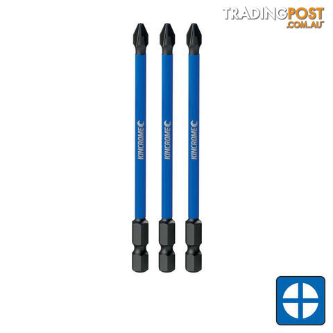 Phillips #2 Impact Bit 100mm 3 Piece Kincrome K21247