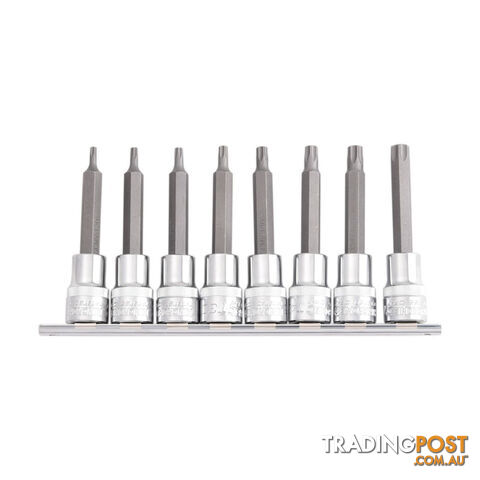 Tamperproof TORX SOCKET SET 8 Piece 1/2 Drive Kincrome K2136