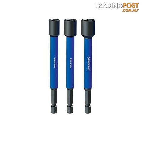 Magnetic Nutsetter Impact Bit Mixed Pack 100mm 3 Piece