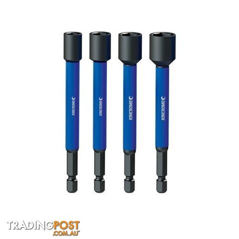 Magnetic Nutsetter Impact Bit Mixed Pack 65mm 4 Piece Kincrome K21508