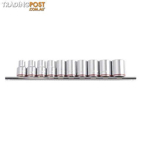 Socket Set on Clip Rail 10 piece Ea Imperial 1/2" 3/8" - 15/16 Kincrome K2175