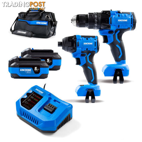 18V 2 Piece Hammer Drill & Impact Driver Combo Kincrome K23246