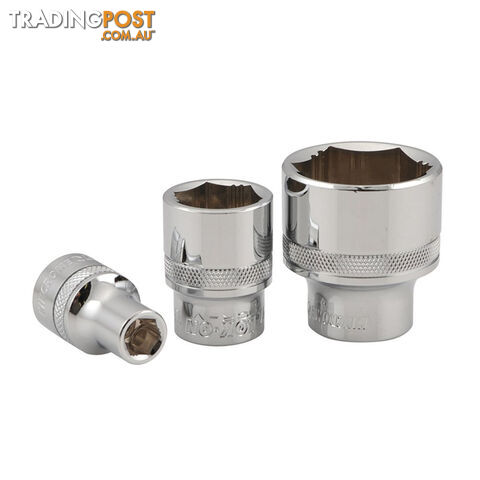 LOK-ON™ Socket 1/2" Square Drive [Size: 3/8"]