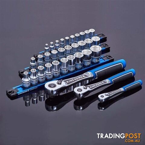 Lok-On™ Socket Set Twist-Lock Rail 11 Piece 1/4 Drive - Metric K27040 Kincrome - photo 2 of 2