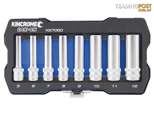1/4 Drive Socket Set 8 Piece Deep Metric Kincrome K27050 - photo 2 of 2