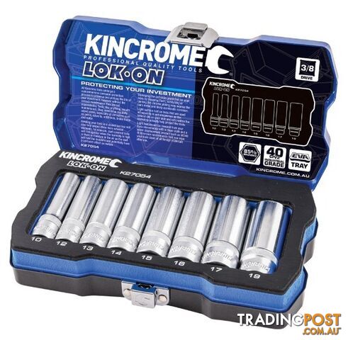 3/8 Drive Socket Set 8 Piece Deep Metric Kincrome K27054