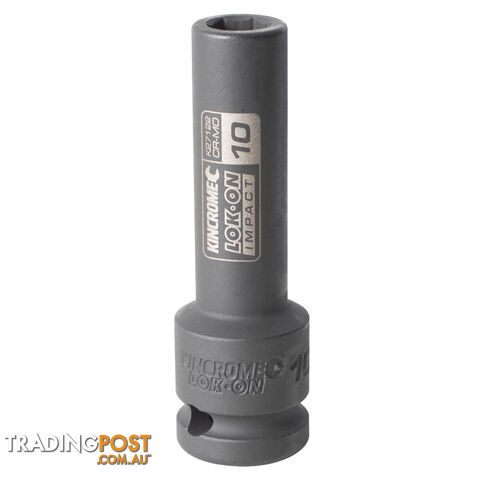 LOK-ON Deep Impact Socket 10mm 1/2" Drive Kincrome K27122