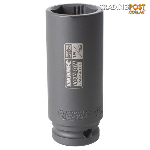 LOK-ON Deep Impact Socket 15/16" 1/2" Drive Kincrome K27166