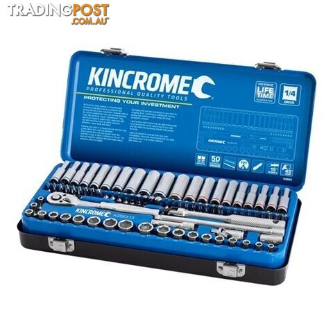 Socket Set 82 Piece 1/4" Drive - Metric & Imperial Kincrome K28003