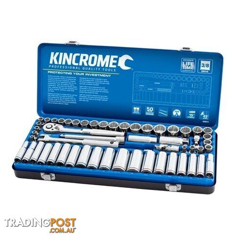 Socket Set 57 Piece 3/8" Drive Metric & Imperial Kincrome K28014
