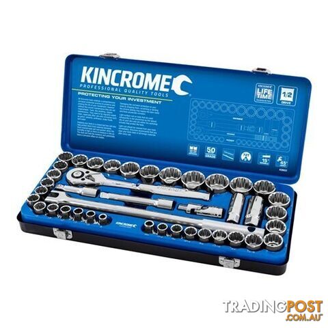 Socket Set 42 Piece 1/2" Drive - Metric & Imperial K28022 Kincrome