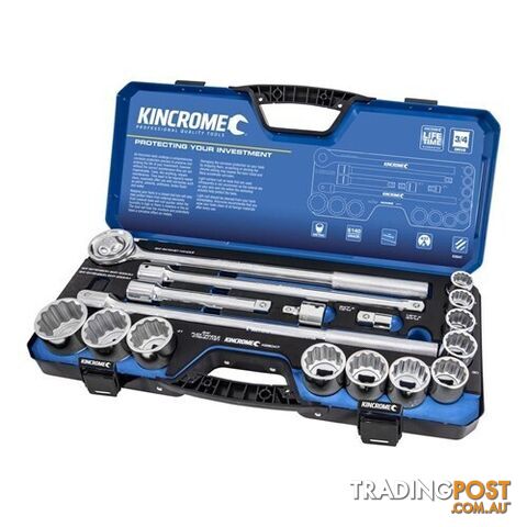 Socket Set 17 Piece 3/4" Drive - Metric K28047 Kincrome