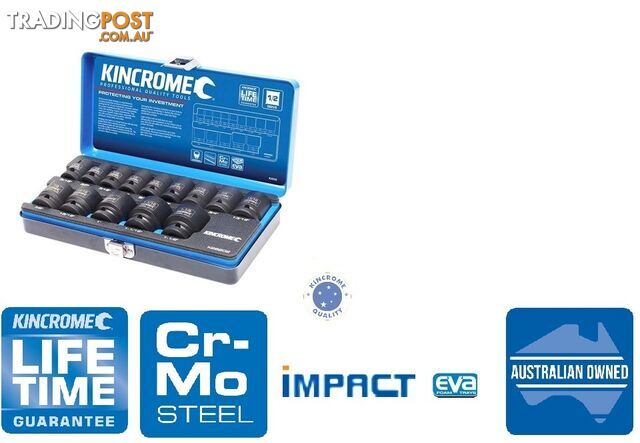 Impact Socket Set 14 Piece 1/2" Drive - Imperial Kincrome K28202