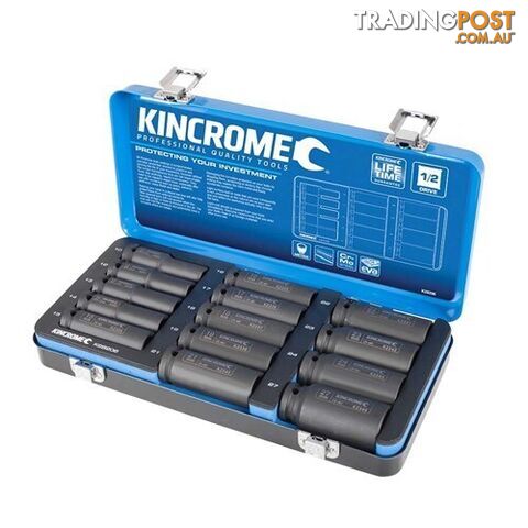 Deep Impact Socket Set 14 Piece 1/2" Drive - Metric Kincrome K28206