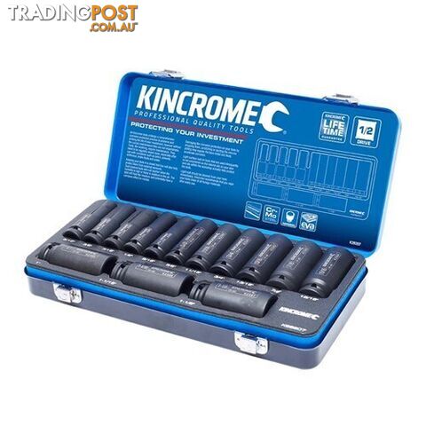 Deep Impact Socket Set 14 Piece 1/2" Drive - Imperial Kincrome K28207