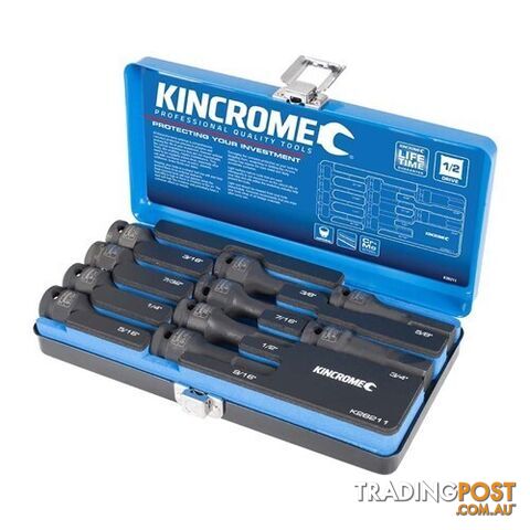 Hex Impact Socket Set 10 Piece 1/2" Drive - Imperial Kincrome K28211