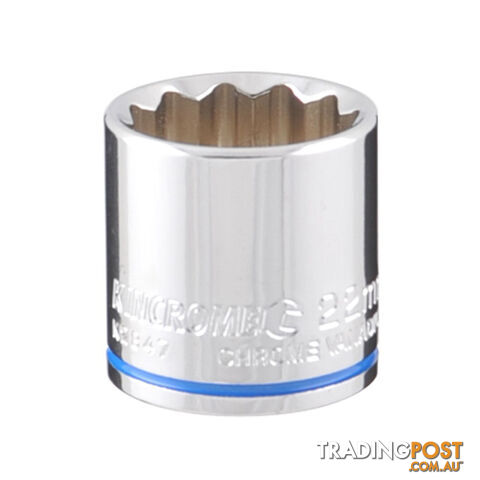 Socket Mirror Polish 22mm 3/8" Drive Kincrome K2847
