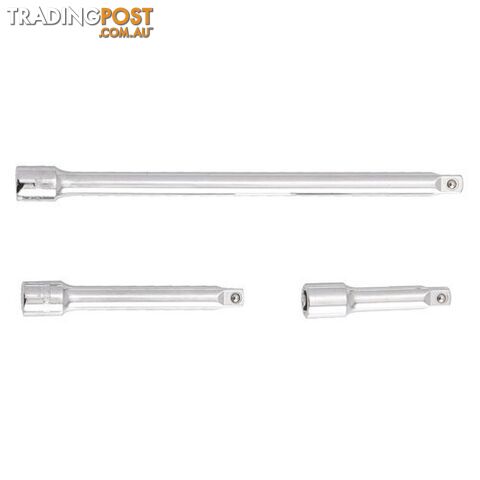 Kincrome 3 Piece Ext Bar Set 1/4" Drive Mirror Polish K2923