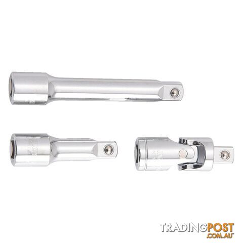 Kincrome 3 Piece Ext Bar Set 1/2" Drive Mirror Polish K2968