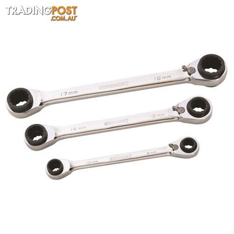 Reverse Double Ring 12 In 3 Gear Spanner Set 3 Piece Kincrome K3007