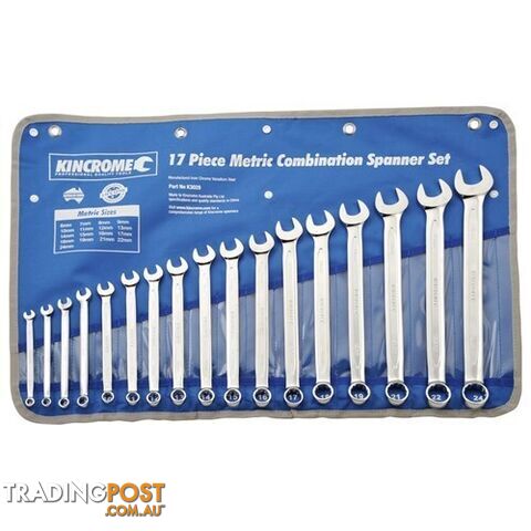 Combination Spanner Set 17 Piece Kincrome K3028