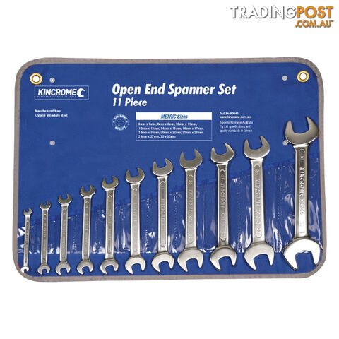 Open End Spanner Set 11 Piece - Metric Kincrome K3040