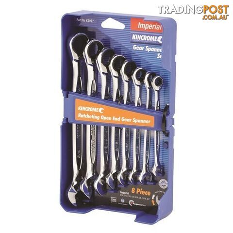 Combination Ratcheting Open End Gear Spanner Set Kincrome K3097