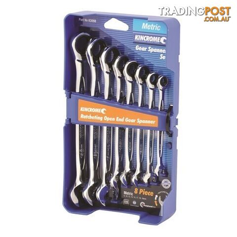 Combination Ratcheting Open End Gear Spanner Set Kincrome K3098