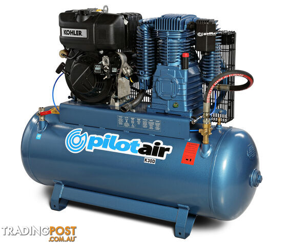 Reciprocating Air Compressor KOHLER diesel/KD440 (Electric Start) /200 L...