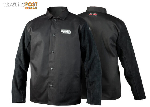Welding Jacket Traditional Split Leather Sleeved Medium Lincoln K3106-M