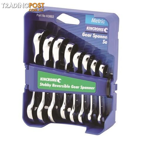 Combination Stubby Gear Spanner Set 8 Piece Kincrome K3802