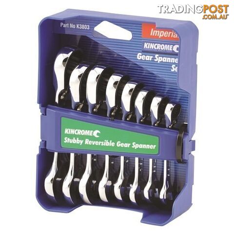 Combination Stubby Gear Spanner Set 8 Piece kincrome K3803
