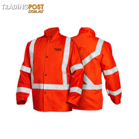 High Visibility FR Orange Jacket With Reflective Stripes 2X LARGE K4692-2XL