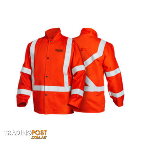 High Visibility FR Orange Jacket With Reflective Stripes - XLARGE K4692-XL