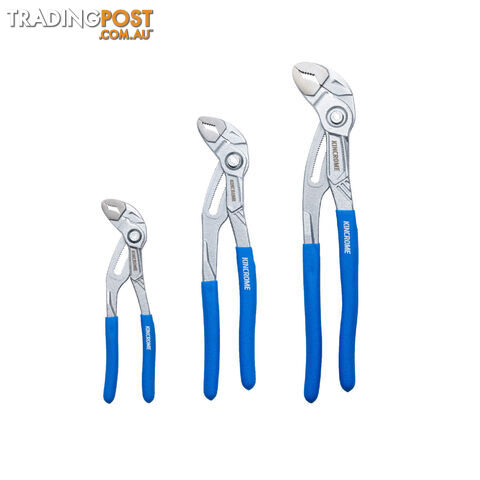 3pce Water Pump Multi-Grip Plier Set - 180mm, 250mm, & 300mm Kincrome K4814